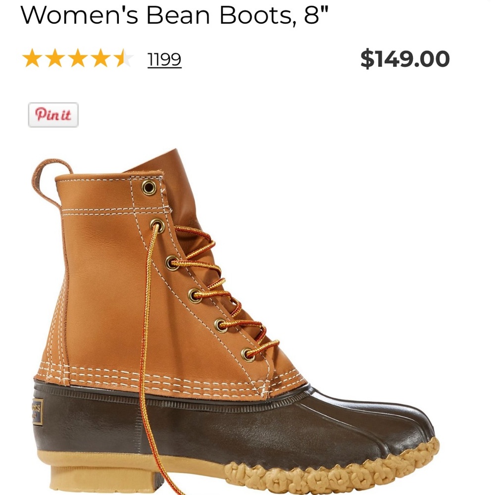 Women’s LL Bean 8” Bean Boot